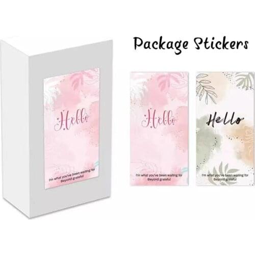 10-50Pcs Flower Sticker "hello,i'm what you've been waiting for" Seal Label for Small Business gift Decor Thank You Sticker