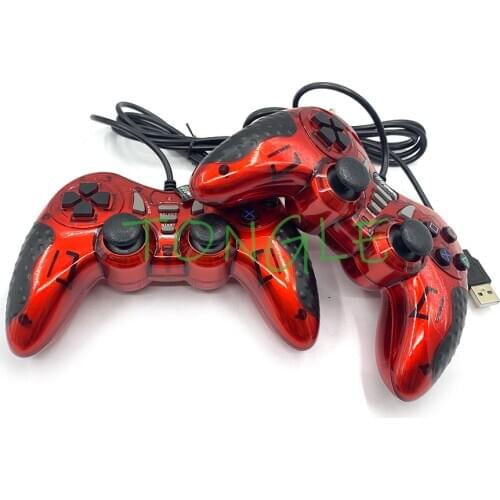 2 pcs Arcade manejar cable negro 1,8 M mando a distancia de doble impacto Gamepad Joypad para PlayStation 2 PS2 K5