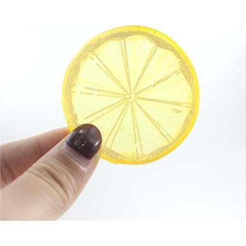 5pcs/set Simulation Fruit Plastic Lemon Slice Fruit Vegetable Model Props Food Food Toys Home Cabinet Model Room Decoration E111