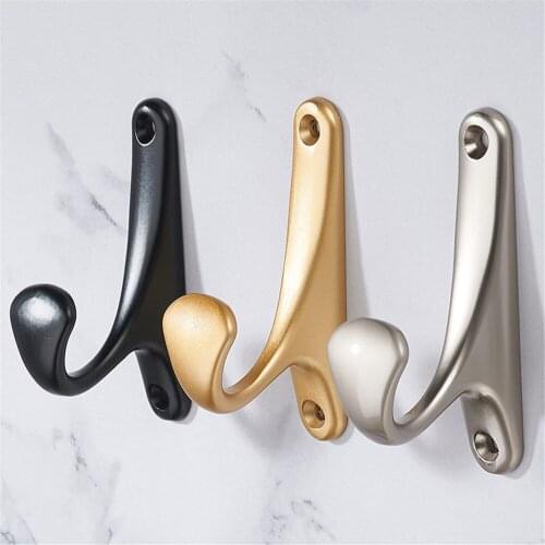 3 Color Simple Nordic Hook Wall Coat Hook Wall Hanger Coat Key Hook Iron Art Wall Decorations Living Room Wardrobe Clothing Hook