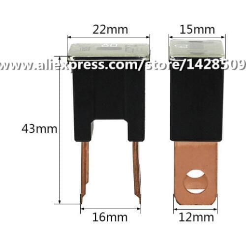 5 Pcs 60A 80A 100A Fuse Box Automotive Rectangle Fuse For Excavator Nissan Sunny Paladin