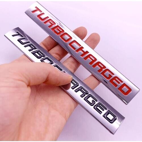 Car Sticker Turbocharged Emblem Badge Decals rear front side styling for Ford Mustang BMW