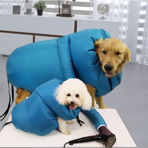 Cat Dog Set Bath Quick-Drying Bag Pet Bathing Hair Blowing Drying Box Bag Household Automatic Hair Dryer Dog Supplies