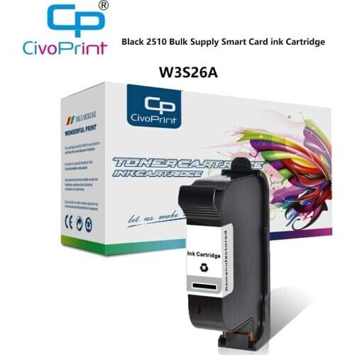 Civoprint compatible for W3S26A HP Black 2510 Bulk Supply Smart Card Cartridge