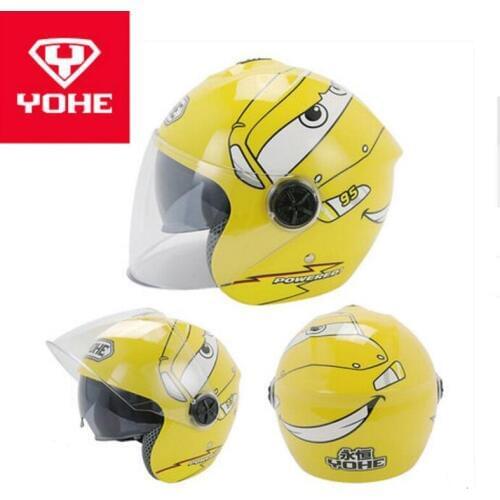 2018 Winter New YOHE Children Half Face Motorcycle helmet kids ABS Motorbike Helmets Child safety helmet PC Lens visor FREE SIZE