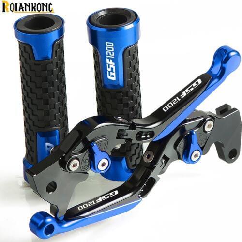 For Suzuki Bandit GSF1200 1996 1997 1998 1999 2000 GSF 1200 BANDIT Motorcycle CNC Brake Clutch Levers Handlebar Hand Grips ends
