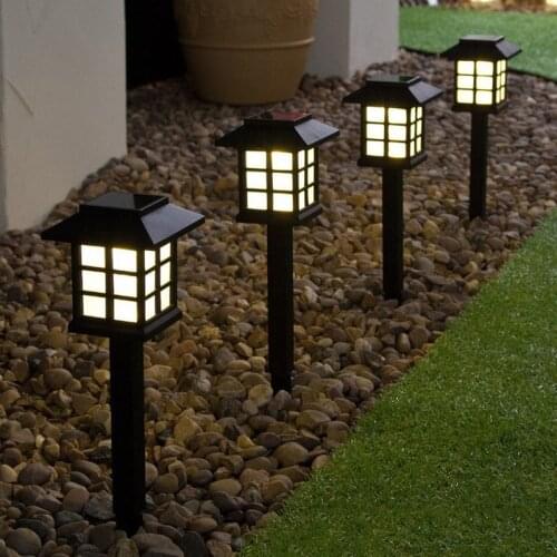 4 pcs Garden Solar Light Solar Lantern Lawn Lamp Outdoor Garden Solar Spotlight Underground Lighting for Yard Deck Lawn Patio