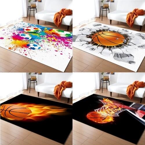 Creative personality fire basketball bedroom decor anime floor mat Floor rug Kitchen mat prayer mat hallway carpet anime rug