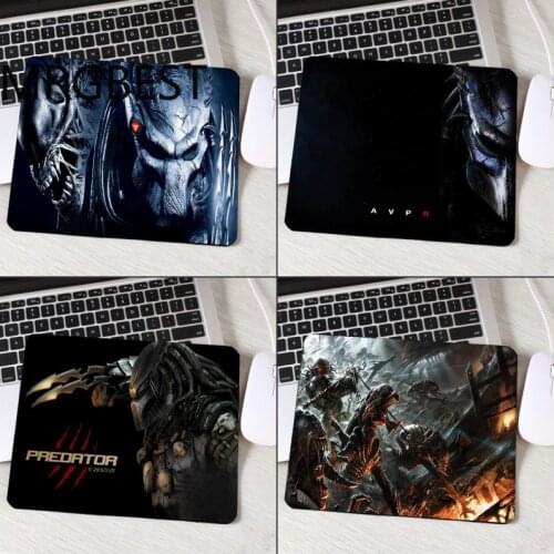 MRGBEST Small Rubber Pc Computer Gaming Play Mat Mouse Pad Cool Movie Predator Warrior Pattern Alien Monster Printed MousePad