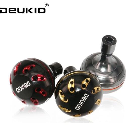 DEUKIO 38mm Metal Fishing Reel Handle Knob Dia 7mm Fishing Rocker Knob Alloy for Spinning Wheel Baitcasting Component Reel Grips