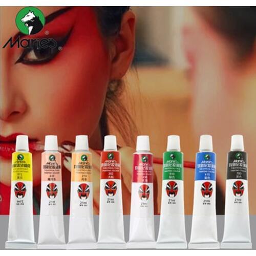 Maries 800 Theatrical Face Oil Painting Colour Makeup Pigment 21ML Drama/Prom/Party/Masquerade Body Painting Beauty Kit Pigment