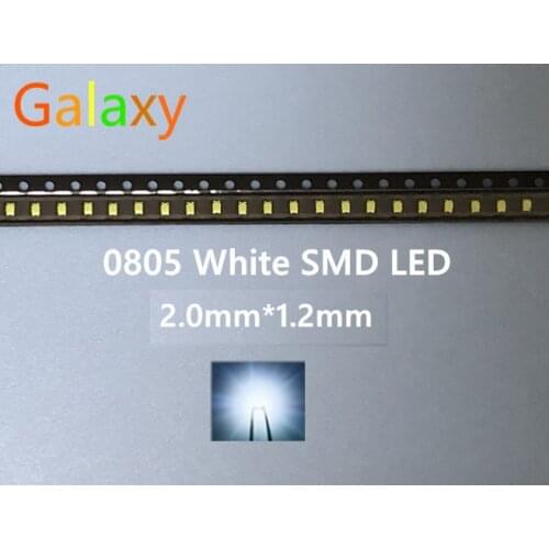 Time-limited Limited Surface Mount 0805 White Smd Led Super Bright Lamp Lights-emitting Diodes 14000PCS