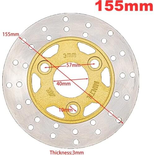 155mm front Brake Disc / Brake Rotor for Scooter JOG50 JOG90 AXIS90 YW50 ZUMA Baja SunCity 50 TaoTao Speedy 50 Lance GTR 50