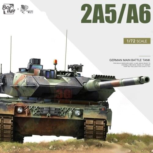 Border TK7201 1/72 German Main 2A5/A6 Battle Tank Assembly Model Building Kits For Adults Hobby Plastic Toys Making DIY