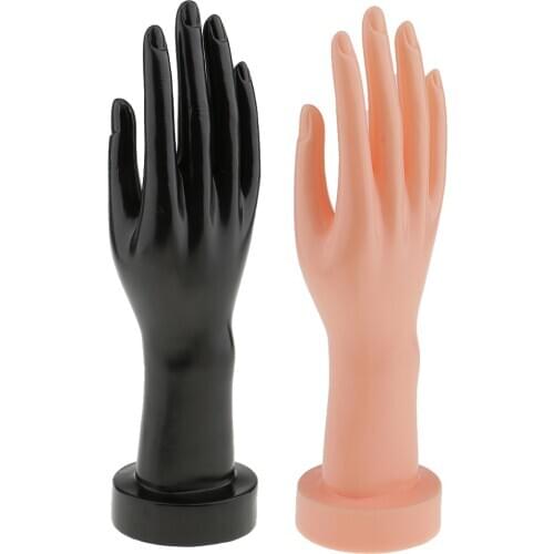 Practice Hand For Manicure Nail Hand Training Model Flexible Movable Prosthetic Soft Fake Nail Printer Manicure Nails Tool