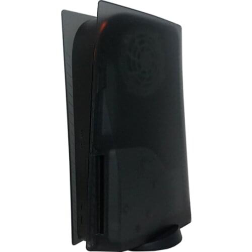 Hard Plastic Translucent Black Faceplate For Playstation 5 PS5 Disc/Digital Console Protective Replacement Cover Shell