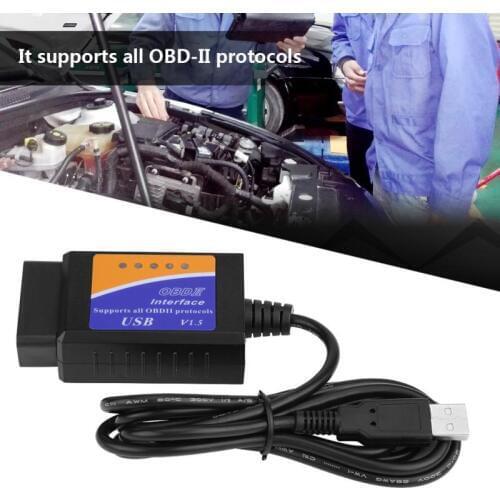 2018 Vgate Scan USB ELM322 OBD2 OBD 2 OBD Scan USB Interface Cable Car ECU Diagnostic Tool Scanner Car Code Readers & Scan Tools