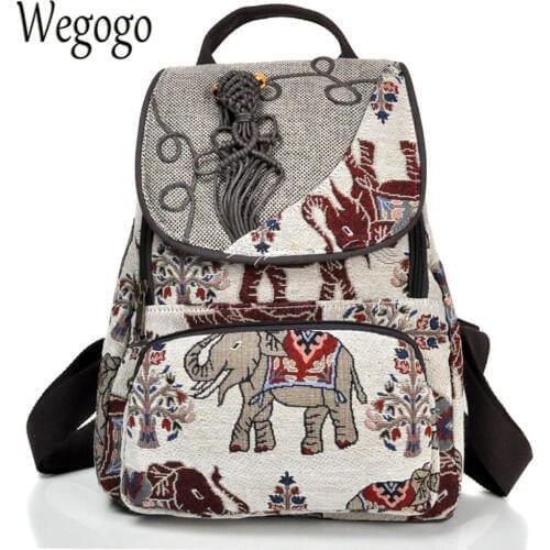 Женские рюкзаки через плечо Vintage Embroidery China At AliExpress