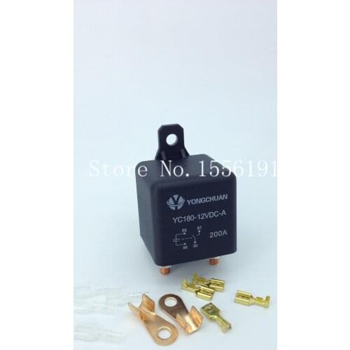 200A high current start relay 12V High Power Automotive Relay YC180-12VDC-A Type Intermittent 4.8W
