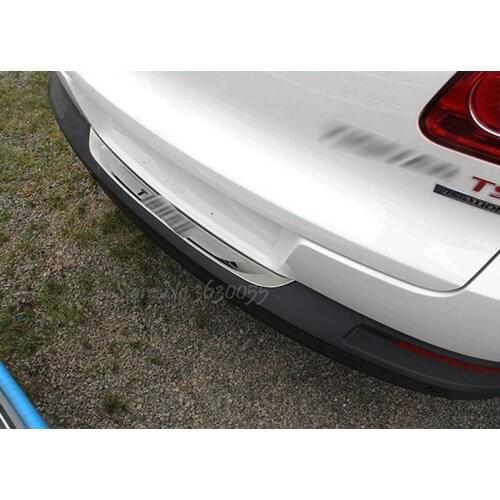 For Volkswagen VW Tiguan 2009 2010 2011 2012 2013 2014 2015 Stainless Steel Rear Bumper Lip Protector Guard pad Protector