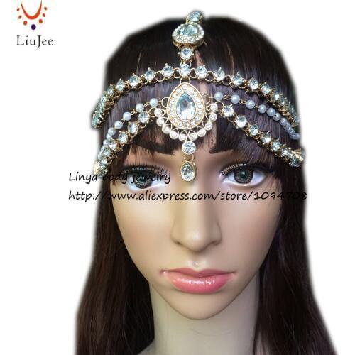 HC-160 Full Crystal Diamante head band hair jewelry wedding bridal head Jewelry,head chain birthday boho
