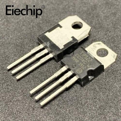 10PCS TIP122 TO-220 100V 5A NPN power Darlington transistor new original ic