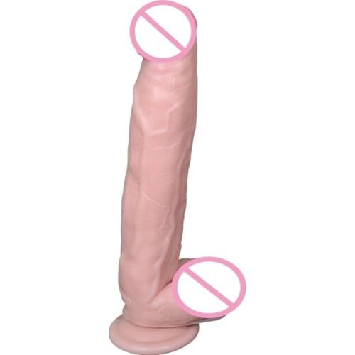 11 inch penis for male Feel good Dildo TPE Big Realistic Dildo Flexible Penis With Strong Suction Cup for Women Sex Toy+box