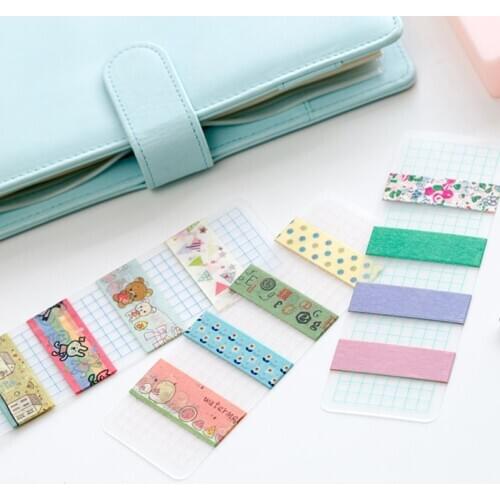12Pcs PVC Washi Tape Storage Bookmark Washi Tape Separate Office School Supplies 77HA