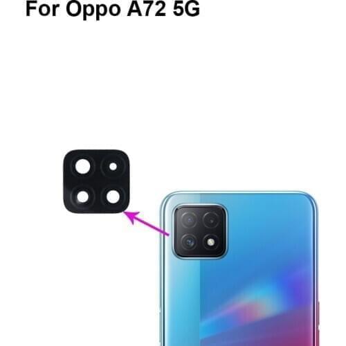 2PCS For Oppo A72 5G Replacement Back Rear Camera Lens Glass Parts For Oppo A 72 5G test good OppoA72