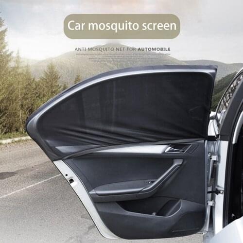 2Pcs Universal Car Front Rear Side Window Sunshade Baby Mesh Sun Shade Protects Baby and Kids from the Sun Car Mosquito Screen