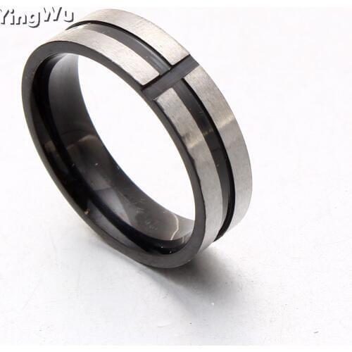 30pcs Lots 8mm Christian Gift Black Cross Band Ring Stainless Steel Wedding Ring Free Shipping jewelry