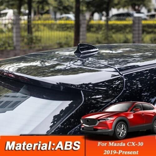 Car Styling ABS Car Radio Signal Aerial Amplifier Roof Radio FM Shark Fin Atenna Stickers Accessories For Mazda CX-30 2019 2020