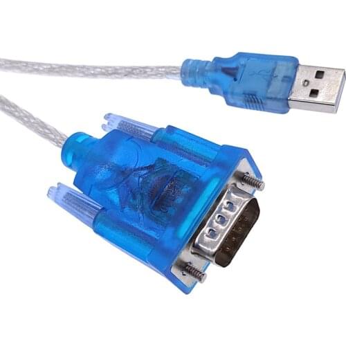 CH340 USB to RS232 Serial Port 9 Pin DB9 Cable Serial COM Port Adapter Convertor Support Windows 7 Free shipping