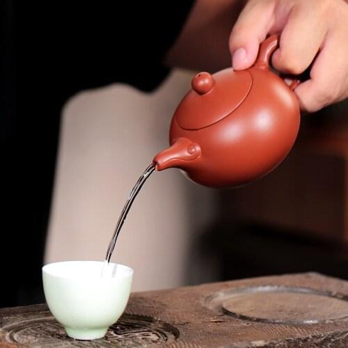 Handmade Xi Shi Pot 200ml Chinese Yixing Zisha Teapot Filter Beauties Tea Sets Pottery Kung Fu Tea Kettle Teaware