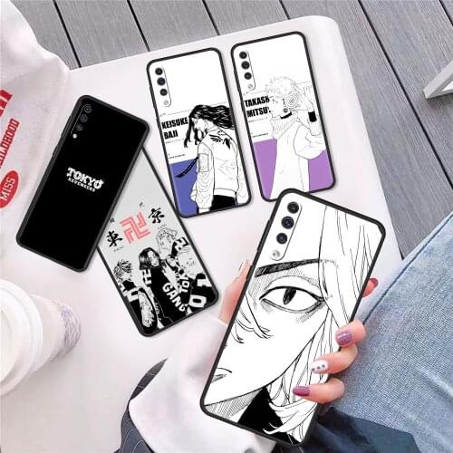 Case For Samsung Galaxy A50 A70 A10 M31 A20e A30 A40 A20s A10s M51 M30s M11 Black Soft Phone Covers Cute Tokyo Revengers Anime