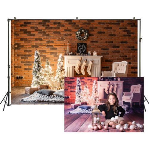 HUAYI Christmas Backdrop Christmas Xmas Holiday Family Party Photography Backdrops Studio Child Baby Photo Background W-3500