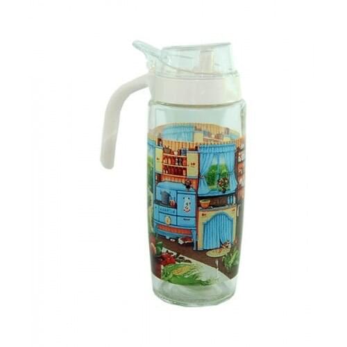Oil Vinegar Bottle Glass Printed 20294S
