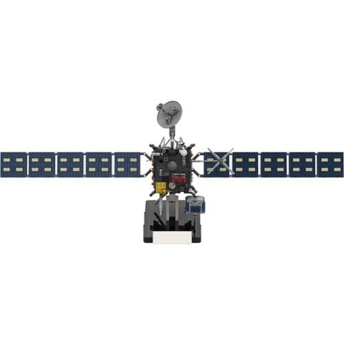 MOC DIY Rosetta Comet Probe Building Blocks Model Idea Assemble Explore Comets The Mysteries Of the Earth And The Universe Toy