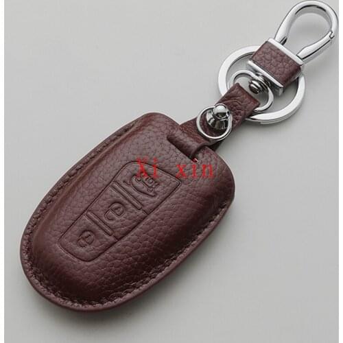 For Hyundai SANTAFE Grand SantaFe ix45 leather car key cover all-inclusive remote control protective shell