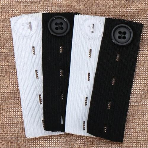 2/4/6Pcs Pant Extender Belt Unisex Waist Band Tight Trousers Jeans Skirts Maternity Button Hooks Garment DIY Sewing Supplies