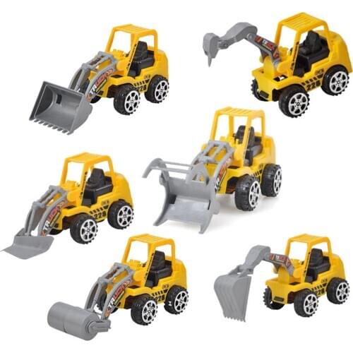 6Pcs Simulation Excavator Engineering Vehicle Model Kid Toy Car Collection City Construction vehicle Car Toy For Children Gift