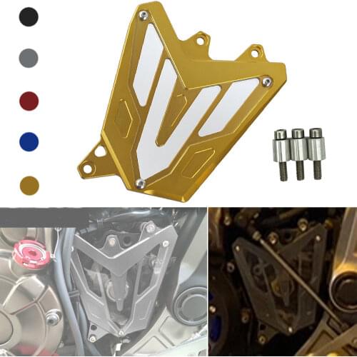 REALZION CNC Motorcycle Front Engine Sprocket Protection Chain Guard Cover For YAMAHA MT07 MT 07 Tracer FZ07 FZ 07 2013 - 2020