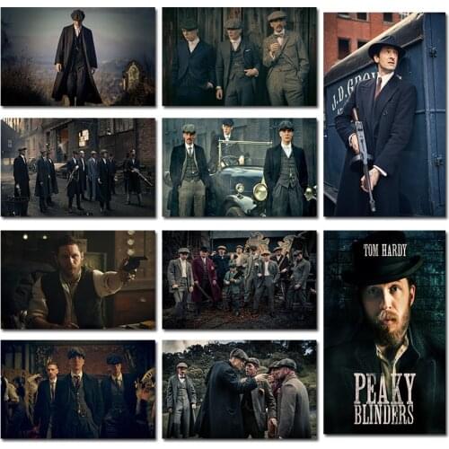 Posters and Prints Peaky Blinders Cillian Murphy TV Show Poster Wall Art Picture Canvas Painting for Room Home Decor