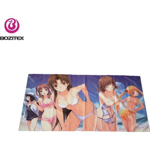 Lightweight microfiber printed beach towel