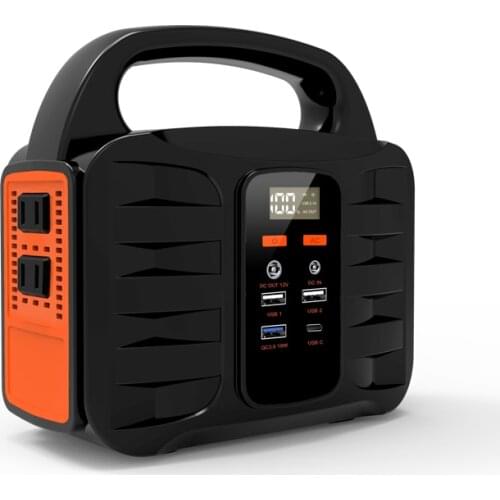 Amazon hot sales Newly designed portable outdoor solar power generator 110v 155w USB charger for