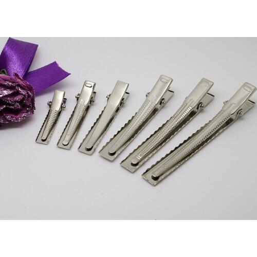 Silver Hair accessories Hairpin Square head Clip handmade for Woman Girl Bow Flower Headwear Hairdressing Barrettes 20pcs FJ3223