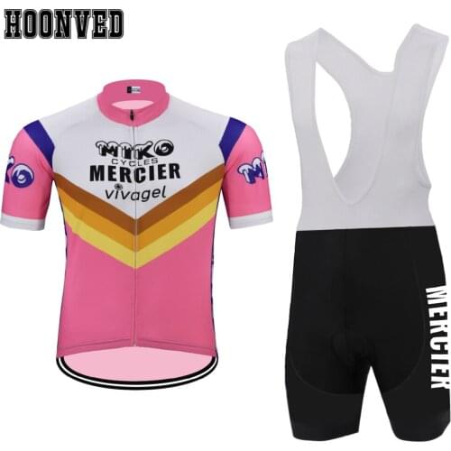 Tour de Spain Go Pro Team Man MIKO cycling Jersey Bib Short sleeve set summer old Triathlon 9D Gel Pad Road ciclismo hombre