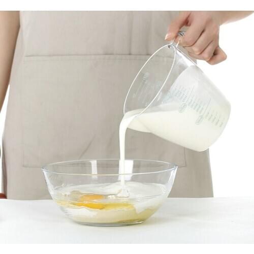 Three Piece Measuring Cup With Scale Transparent Plastic Measuring Cup kitchen Weighing And Baking Tools