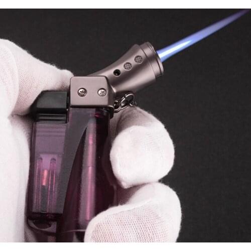 Windproof Refillable 1300'C Butane Jet Torch Gas Lighter for Cigarette Cigar