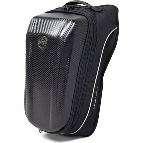 Motorcycle Rear Seat Bag Waterproof Riding Backpack Racing Tail Bag Large Capacity Helmet Bag Extendable